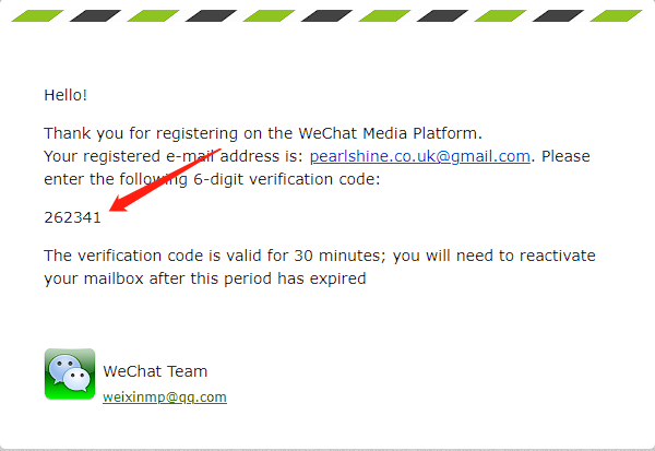 Get Registered Now: The Ultimate WeChat Official Account Guide for 2023 26 Email verification code
