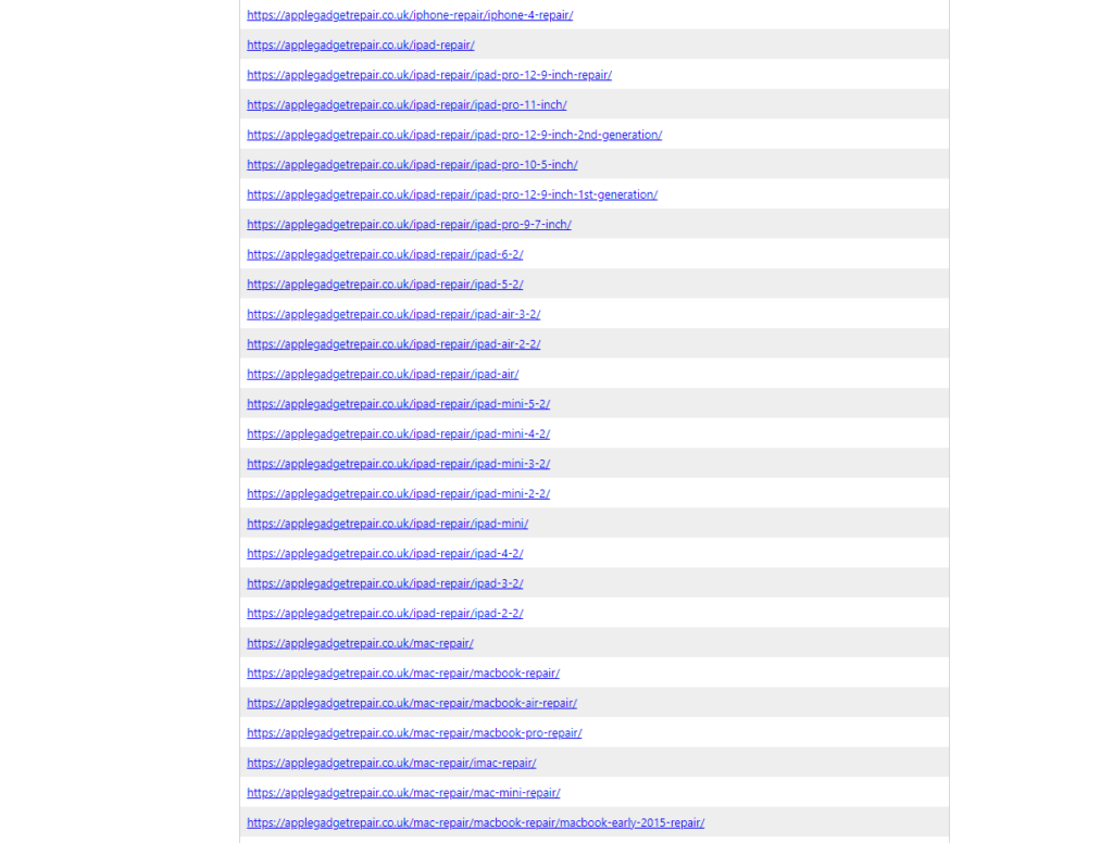 独立站SEO 8 xml sitemap example